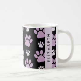Mönster i Tassar, Lilac Tassar, Hund, Tassar, ditt Kaffemugg