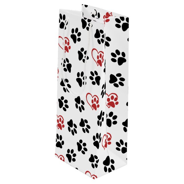 Mönster i Tassar, Svart Tassar, Röda Tassar, Hjärt (Baksidan Vinklad)