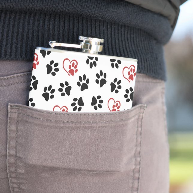 Mönster i Tassar, Svart Tassar, Röda Tassar, Hjärt Fickplunta (In Situ)