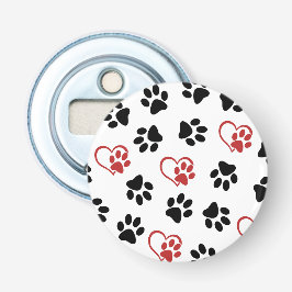 Mönster i Tassar, Svart Tassar, Röda Tassar, Hjärt Flasköppnare