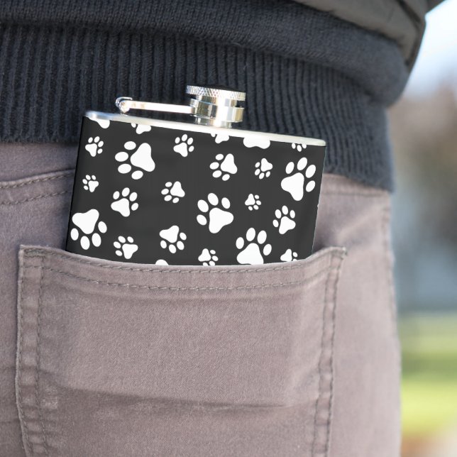 Mönster i Tassar, Tass avtryck, svart och vitt Fickplunta (In Situ)