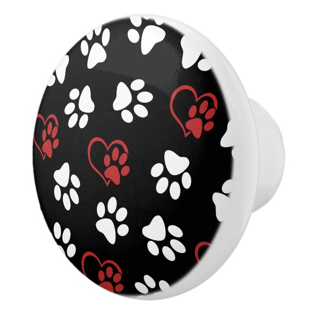 Mönster i Tassar, Vita Tassar, Röda Tassar, Hjärte Knopp (Höger)