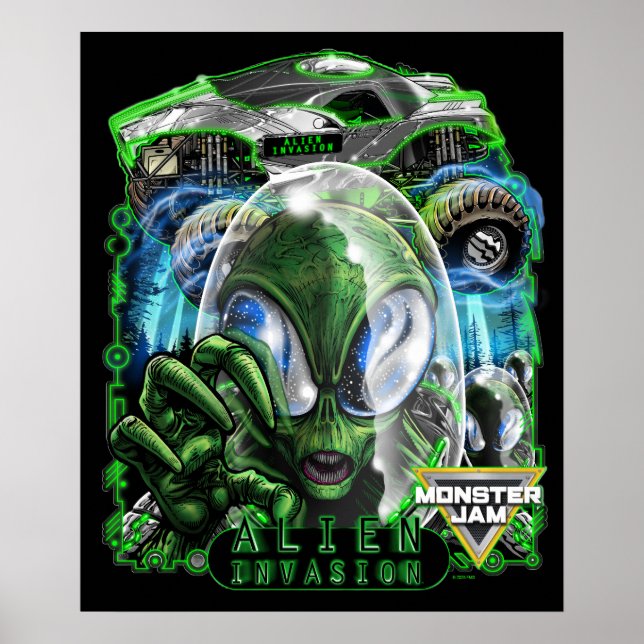 Monster Jam Alien Invasion Poster (Framsidan)