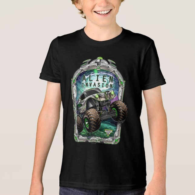 Monster Jam Alien Invasion T Shirt (Framsida)