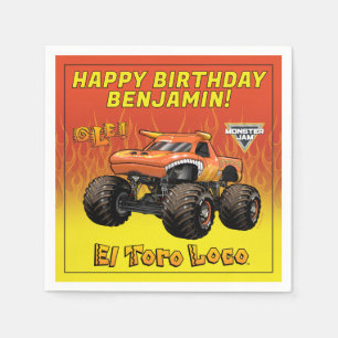 Monster Jam - El Toro Loco Födelsedag Pappersservett