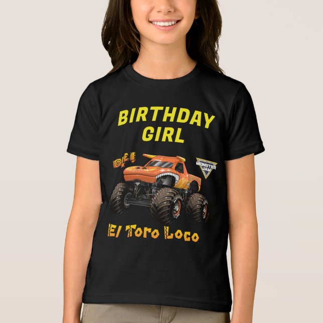 Monster Jam - El Toro Loco Födelsedag T Shirt (Framsida)