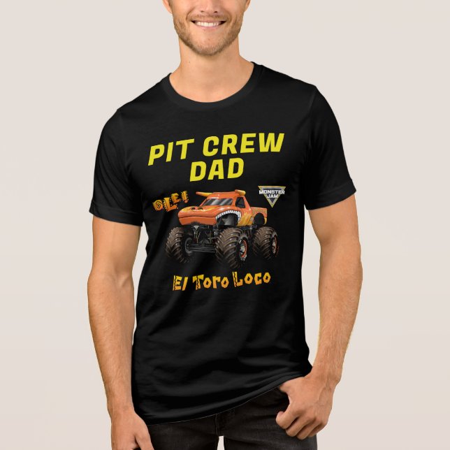 Monster Jam - El Toro Loco Födelsedags Pit Crew Pa T Shirt (Framsida)