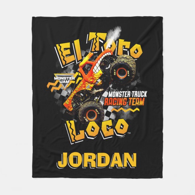 Monster Jam El Toro Loco - Personlig Fleecefilt (Framsidan)