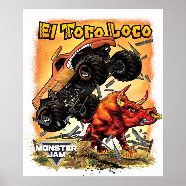 Monster Jam El Toro Loco Poster (Framsidan)