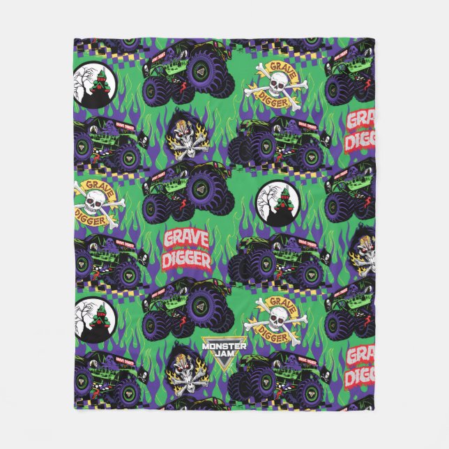Monster Jam Grave Digger Fleecefilt (Framsidan)