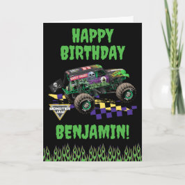 Monster Jam Grave Digger Grattis på födelsedagen Kort