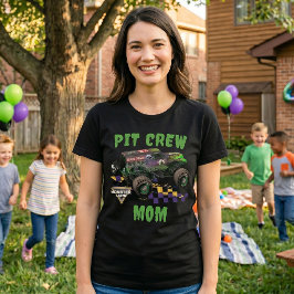 Monster Jam Grave Digger Pit Crew Mamma T Shirt