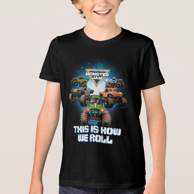 Monster Jam Group - Så här rullar vi T Shirt (Framsida)
