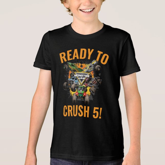 Monster Jam-lastbilar redo att krossa T Shirt (Framsida)