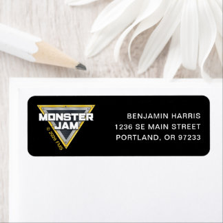 Monster Jam-logotyp Returadress Etikett