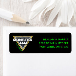 Monster Jam-logotyp Returadress Etikett