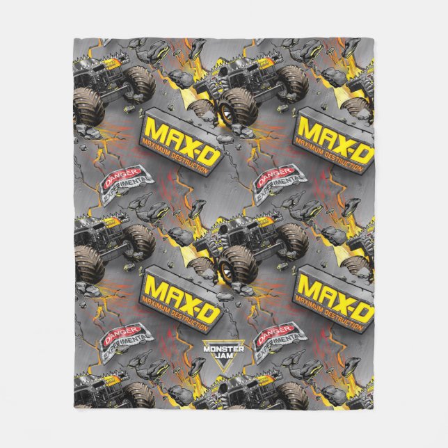 Monster Jam Max-D Fleecefilt (Framsidan)