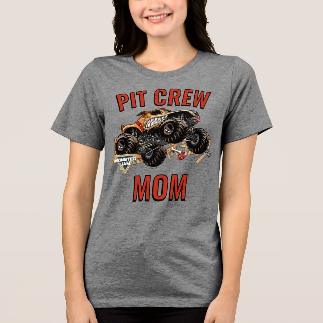 Monster Jam - Monster Mutt Pit Crew Mamma T Shirt (Framsida)