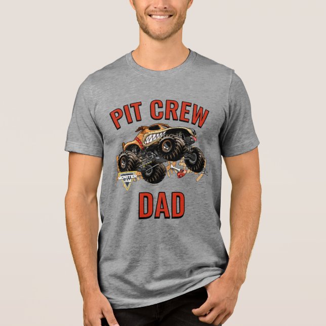 Monster Jam - Monster Mutt Pit Crew Pappa T Shirt (Framsida)