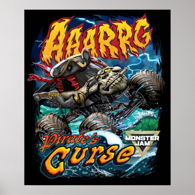Monster Jam Pirate's Curse Poster (Framsidan)