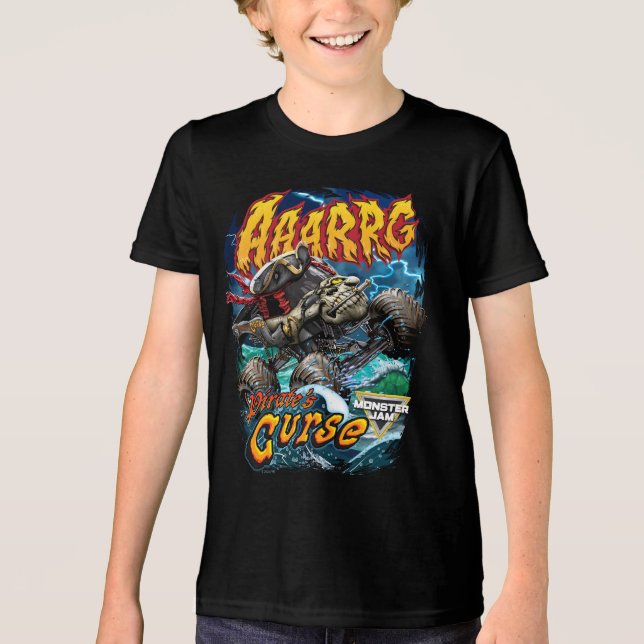 Monster Jam Pirate's Curse T Shirt (Framsida)