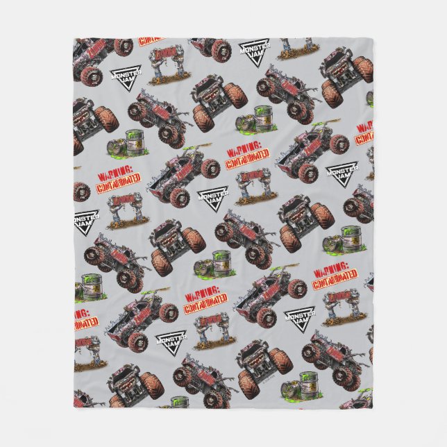 Monster Jam Zombie Fleecefilt (Framsidan)