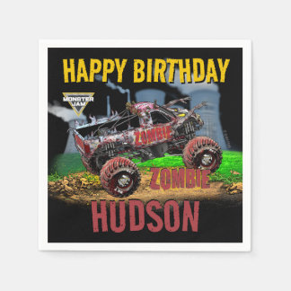 Monster Jam - Zombie Födelsedag Pappersservett