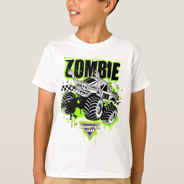 Monster Jam Zombie T Shirt (Framsida)