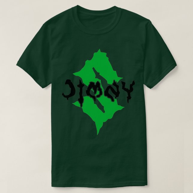 MONSTER JIMNY GRÖNT BLACK T SHIRT (Design framsida)