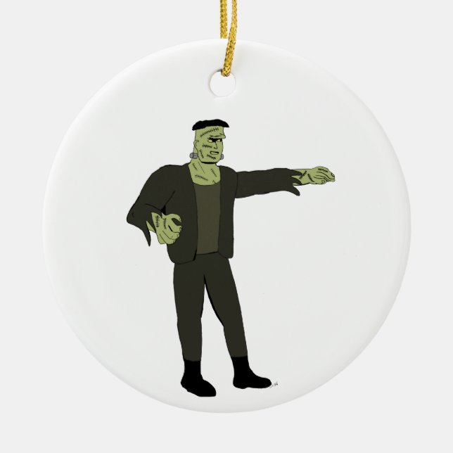 Monster Julgransprydnad Keramik (Framsidan)