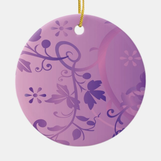 mönster julgransprydnad keramik (Framsidan)