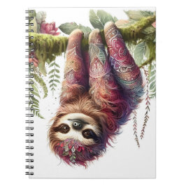 Mönster - Jungle Sloth Anteckningsbok