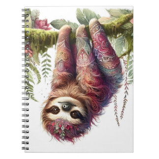 Mönster - Jungle Sloth Anteckningsbok