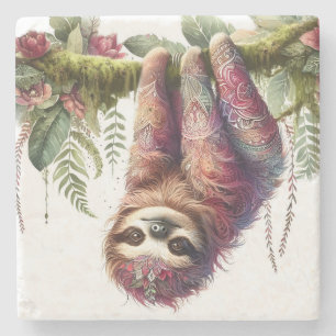Mönster - Jungle Sloth Stenunderlägg