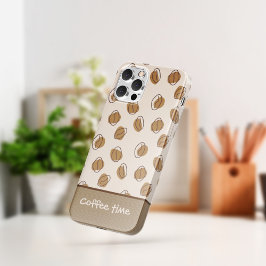 Mönster Kaffefån iphone case