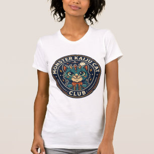 Monster Kaiju Katt Katt Grafisk T-Shirt Art - Mons