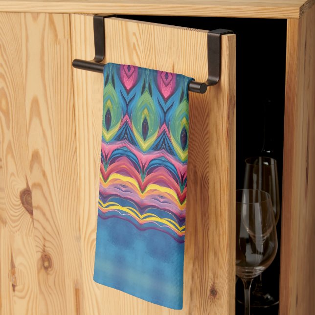 Mönster-kammar från Unicorn 2 Kökshandduk (Thirds Fold)