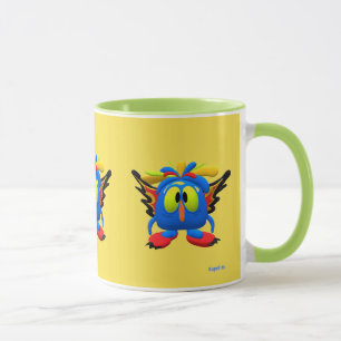 Monster Karaktär Uggla Fågel Animerad Mugg