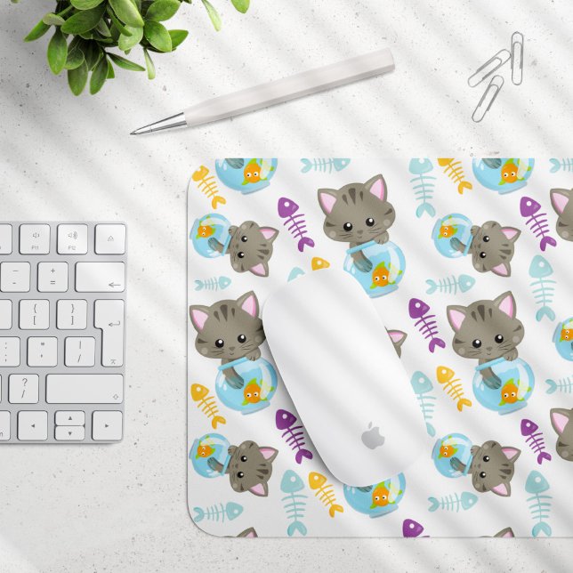 Mönster, katter, gräddkatter, kattungar, fisk musmatta (Skapare uppladdad)
