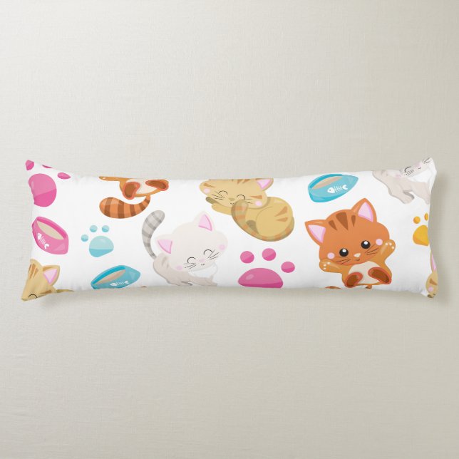 Mönster, katter, gräddkatter, Kattunge, kattungar, Kroppskudde (Framsidan)