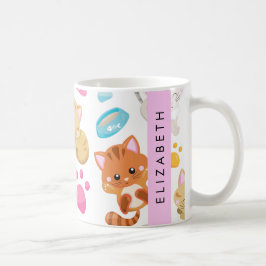 Mönster, katter, gräddkatter, Kattunge, Tassar, di Kaffemugg