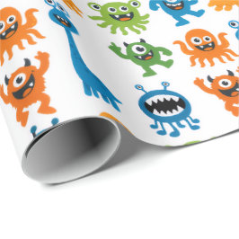 Monster Kids Födelsedag Presentpapper