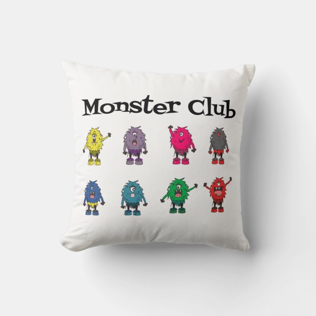 Monster Klubb Kids Cushion - fega skapelser Kudde (Framsida)