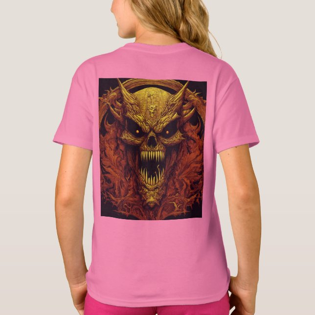 Monster Kor-Over: Philippe Caza Logotyp Design T Shirt (Baksida)