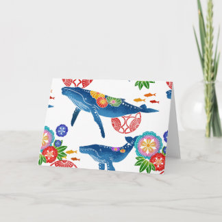 mönster-kort för kinawan bingata stil kort