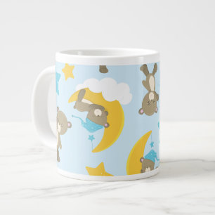 Mönster, kugghjul, Nallar, stjärnor Jumbo Mugg