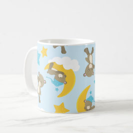 Mönster, kugghjul, Nallar, stjärnor Kaffemugg