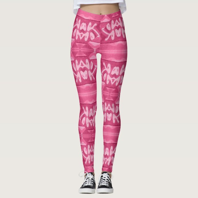 Mönster Kvinnors förband Leggings (Framsida)