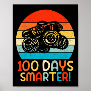 Monster Lastbil 100 dagar av School Kindergarten S Poster