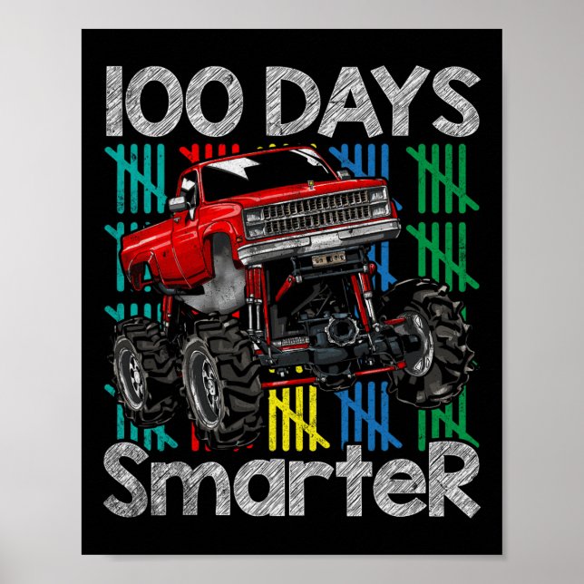 Monster Lastbil 100 dagar Smartare barn 100 dagar  Poster (Framsidan)